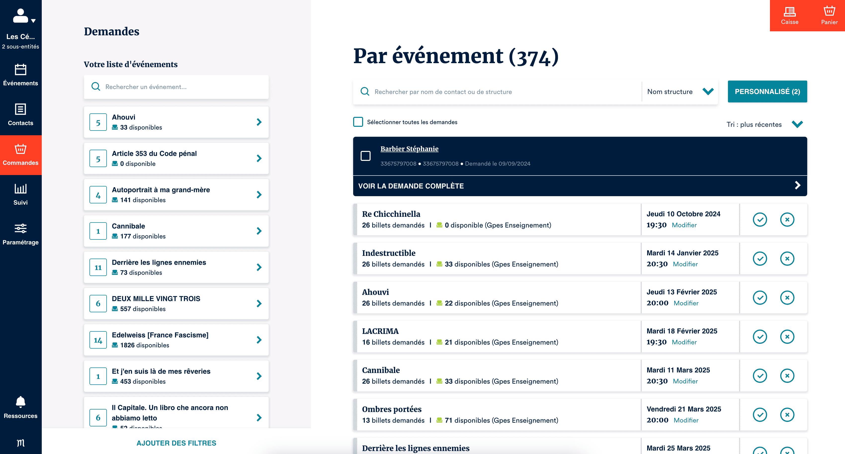 Paramétrage groupe scolaire